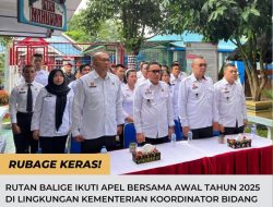 Semangat Menyambut Tahun Baru, Rutan Kelas IIB Balige Ikut Menghadiri Apel Perdana 2025 Bersama Menkopolhukamimpas Secara Virtual