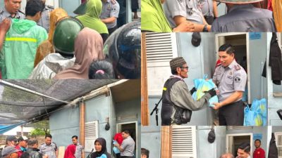 Uluran Tangan Bagi Masyarakat Yang Membutuhkan, Lapas Kelas IIB Tebing Tinggi Berkolaborasi Dengan Polres Dan Kejaksaan Menggelar Acara Bakti Sosial