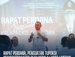 Diera Awal Kepemimpinan Yang Baru,Kalapas Kelas I Medan Mengadakan Rapat Perdana Untuk Memberikan Penguatan TUPOKSI Pemasyarakatan Kepada Seluruh Pegawai Lapas.