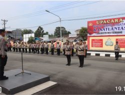 Kapolresta Deli Serdang Pimpin Langsung Sertijab Kasat Lantas Polresta Deli Serdang