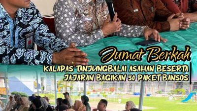 Jumat Berkah! Lapas Kelas IIA Tanjung balai Membagikan 50 Paket Sembako Ke Keluarga WBP Serta Masyarakat Kurang Mampu Di Sekitar Lapas