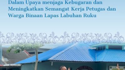 Senam Pagi Ceria , Dalam upaya menjaga kebugaran dan meningkatkan semangat kerja Petugas dan Warga Binaan Lapas Labuhan Ruku melaksanakan senam pagi