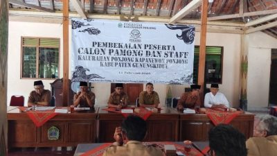 Pembekalan Calon Pamong Kalurahan Mengacu Sesuai Perda dan Perbup