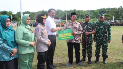 Upacara Pembukaan TMMD Sengkuyung Tahap I Tahun 2025, Dandim 0729/Bantul Letkol Inf Muhidin