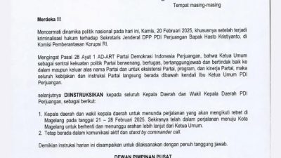 Megawati Soekarnoputri Berikan Instruksikan Kepada Kadernya Yang Terpilih Menjadi Kepala Daerah Menunda Mengikuti Retret di Magelang