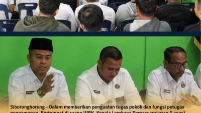 Perkuat Tupoksi, Kalapas Siborongborong Gelar Rapat dengan Jajaran Pengamanan