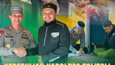 Wujudkan Rasa Keperdulian Akan Sesama, Kapolres Tolitoli Kembali Memberikan Bantuan Sosial Kepada Anak Anak Pondok Pesantren Tahfidzul Qur’an