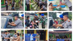 Rutan Tarutung Bersama Sub Den Polisi Militer 1/2-2 Tarutung Laksanakan Bersih-bersih Rumah Ibadah dan Bagikan Paket Takjil Gratis