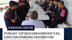 Perkuat Tupoksi Dan Kondusifitas, Karutan Humbang Hasundutan Gelar Rapat Pengamanan