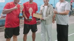 Turnamen Badminton Piala Camat Pangean Resmi Ditutup, Bripka Asmarta Nopa dan Arpis Yanto Jadi Juara