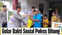 Polres Bitung Gelar Bakti Sosial bagi Warga Terdampak Banjir